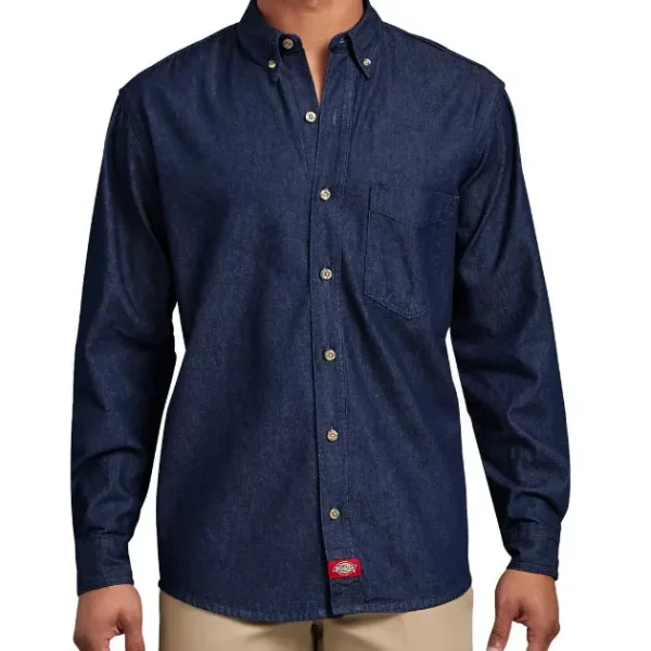 Camisa y blusa mezclilla manga larga - Imagen 2